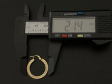 Load image into Gallery viewer, New Real 18K Saudi Gold Small Hoops Loops Earrings 1.28 grams - Rafant