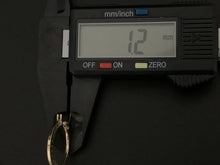 Load image into Gallery viewer, New Real 18K Saudi Gold Small Hoops Loops Earrings 1.28 grams - Rafant