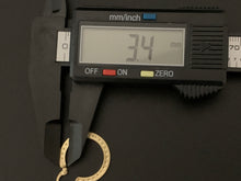 Load image into Gallery viewer, New Real 18K Saudi Gold Small Hoops Loops Earrings 1.28 grams - Rafant