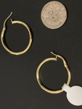 Load image into Gallery viewer, New Real 18K Saudi Gold Hoops Loops Earrings - Rafant