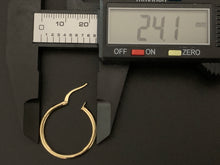 Load image into Gallery viewer, New Real 18K Saudi Gold Hoops Loops Earrings - Rafant