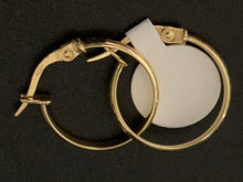 Load image into Gallery viewer, New Real 18K Saudi Gold Small Hoops Loops Earrings - Rafant