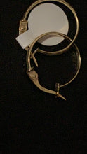 Load image into Gallery viewer, New Real 18K Saudi Gold Small Hoops Loops Earrings - Rafant