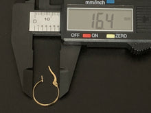 Load image into Gallery viewer, New Real 18K Saudi Gold Small Hoops Loops Earrings - Rafant