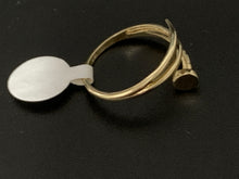 Load image into Gallery viewer, New Real 18K Saudi Gold Nail Ring Size 8 - Rafant