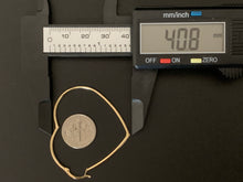 Load image into Gallery viewer, 18K Gold Heart Hoops Loops Earrings Large 3.36 grams - Rafant