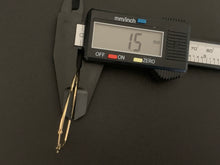 Load image into Gallery viewer, 18K Gold Heart Hoops Loops Earrings Large 3.36 grams - Rafant