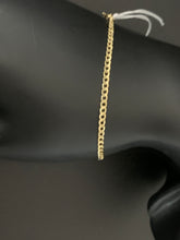 Load image into Gallery viewer, New Real 18k Saudi Gold Curb Link Chain Bracelet Size 7" - Rafant
