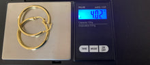 Load image into Gallery viewer, New Real 18K Japan Gold Loops Hollow Hoops Earrings Item184 - Rafant
