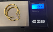 Load image into Gallery viewer, New Real 18K Japan Gold Hoops Loops Hollow Earrings Item190 - Rafant