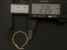 Load image into Gallery viewer, New Real 18K Japan Gold Beaded Bubble Hoops Loops Earrings - Rafant