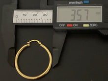 Load image into Gallery viewer, New Real 18K Japan Gold Hoops Loops Hollow Earrings Item190 - Rafant