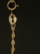 Load image into Gallery viewer, 18K Saudi Gold Necklace 18" Chain w/Woman Lady Pendant Small 1.71 grams - Rafant