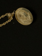 Load image into Gallery viewer, 18K Saudi Gold Necklace 18" Chain w/Woman Lady Pendant Small 1.71 grams - Rafant