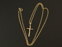 Load image into Gallery viewer, 18K Gold Necklace 18 inches Chain Cross Pendant - Rafant