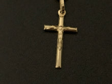 Load image into Gallery viewer, 18K Gold Necklace 18 inches Chain Cross Pendant - Rafant