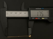 Load image into Gallery viewer, 18K Saudi Gold Tictac Threader Heart Earrings Dainty Tiny Very Lightweight - Rafant