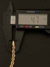 Load image into Gallery viewer, New Real 18K Saudi Gold Rope Chain Bracelet Size 7" - Rafant