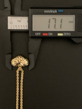 Load image into Gallery viewer, New Real 18K Saudi Gold Necklace 18" Rope Chain w/ Puffed Heart Pendant - Rafant