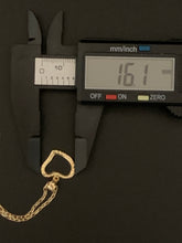 Load image into Gallery viewer, 18K Saudi Gold Necklace 18" Cable Chain Open Heart Pendant - Rafant