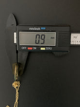 Load image into Gallery viewer, New Real 18K Saudi Gold Necklace 18" Rolo Chain w/ Woman Lady Pendat Item215 - Rafant