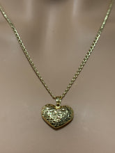 Load image into Gallery viewer, 18K Gold Necklace 20" Chain with Puffed Heart Pendant Item216 - Rafant