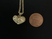 Load image into Gallery viewer, 18K Gold Necklace 20" Chain with Puffed Heart Pendant Item216 - Rafant