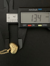 Load image into Gallery viewer, 18K Gold Necklace 20" Chain with Puffed Heart Pendant Item216 - Rafant
