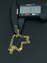 Load image into Gallery viewer, New Real 18K Saudi Gold Figaro Link Chain Bracelet Size 8 - Rafant
