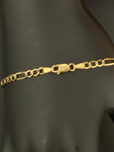 Load image into Gallery viewer, New Real 18K Saudi Gold Figaro Link Chain Bracelet Size 8 - Rafant