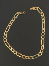 Load image into Gallery viewer, New Real 18k Saudi Gold Figaro Chain Link No Clasp 7.5" - Rafant