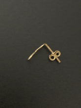 Load image into Gallery viewer, New with defects Real Saudi Gold Infinity Stud Earrings - Rafant