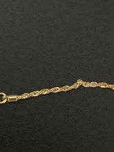 Load image into Gallery viewer, New Real 18K Saudi Gold Necklace Rope Chain 17.25" - Rafant