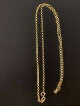 Load image into Gallery viewer, New Real 18K Saudi Gold Rolo Cable Link Chain 17.50" - Rafant