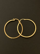 Load image into Gallery viewer, New Real 18K Japan Gold Hoops Loops Earrings Item#251 - Rafant