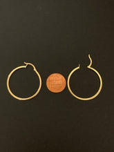Load image into Gallery viewer, New Real 18K Japan Gold Hoops Loops Earrings Item#251 - Rafant