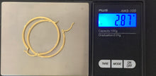 Load image into Gallery viewer, New Real 18K Japan Gold Hoops Loops Earrings Item#251 - Rafant