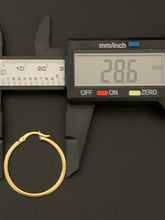 Load image into Gallery viewer, New Real 18K Japan Gold Hoops Loops Earrings Item250 - Rafant