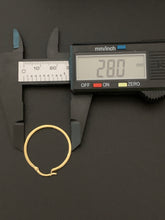 Load image into Gallery viewer, New Real 18K Japan Gold Hoops Loops Earrings Item249 - Rafant