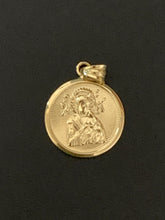 Load image into Gallery viewer, New Real 18K Saudi Gold Jesus Christ Mother Mary Round Pendant - Rafant