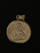 Load image into Gallery viewer, New Real 18K Saudi Gold Jesus Christ Mother Mary Round Pendant - Rafant