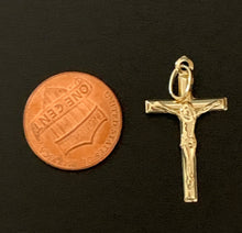 Load image into Gallery viewer, New Real 18K Saudi Gold Cross Pendant Item#247 - Rafant