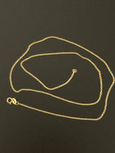 Load image into Gallery viewer, New Real 18K Saudi Gold Rolo Chain 20" Lightweight Item#255 - Rafant