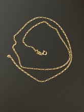 Load image into Gallery viewer, New Real 18K Saudi Gold Cable Chain Link 18" Item#256 - Rafant