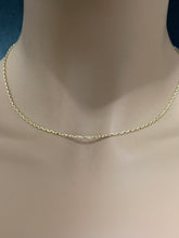 Load image into Gallery viewer, New Real 18K Saudi Gold Cable Chain Link 18" Item#256 - Rafant