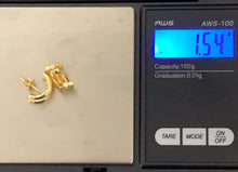 Load image into Gallery viewer, New Real 18K Saudi Gold Stud Earrings Item#260 - Rafant