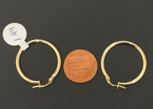 Load image into Gallery viewer, New Real 18K Saudi Gold Hoops Loops Earrings Item#258 - Rafant