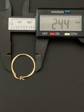 Load image into Gallery viewer, New Real 18K Saudi Gold Hoops Loops Earrings Item#258 - Rafant