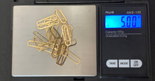 Load image into Gallery viewer, New Real 18K Japan Gold Paperclips Chain Link Necklace 18" - Rafant