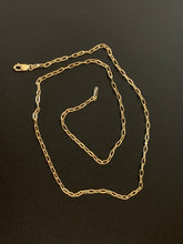 Load image into Gallery viewer, New Real 18K Saudi Gold Cable Chain Link 17.50" Item#283 - Rafant